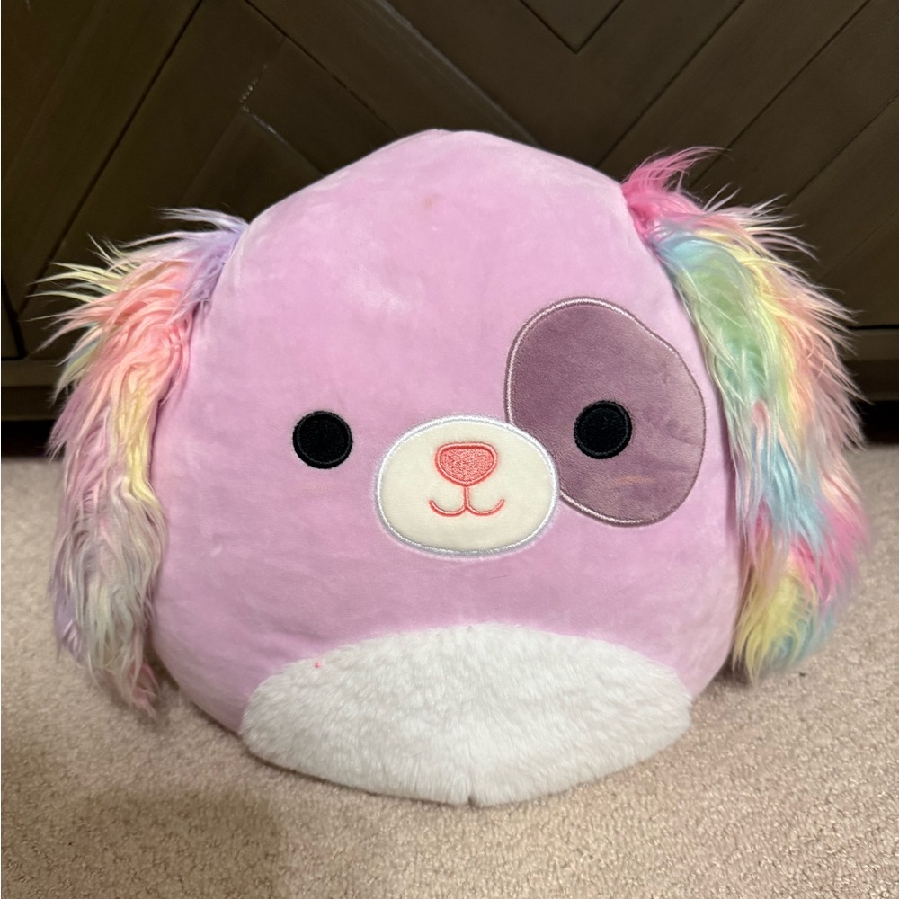 Squishmallows Pink and Rainbow Stuffed Animal